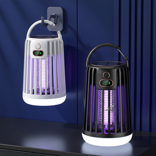 ElectraCamp Glow Series™ Solar Powered Mosquito Killer Lamp – 3-in-1 Bug Zapper, Camping Light & Emergency SOS Light